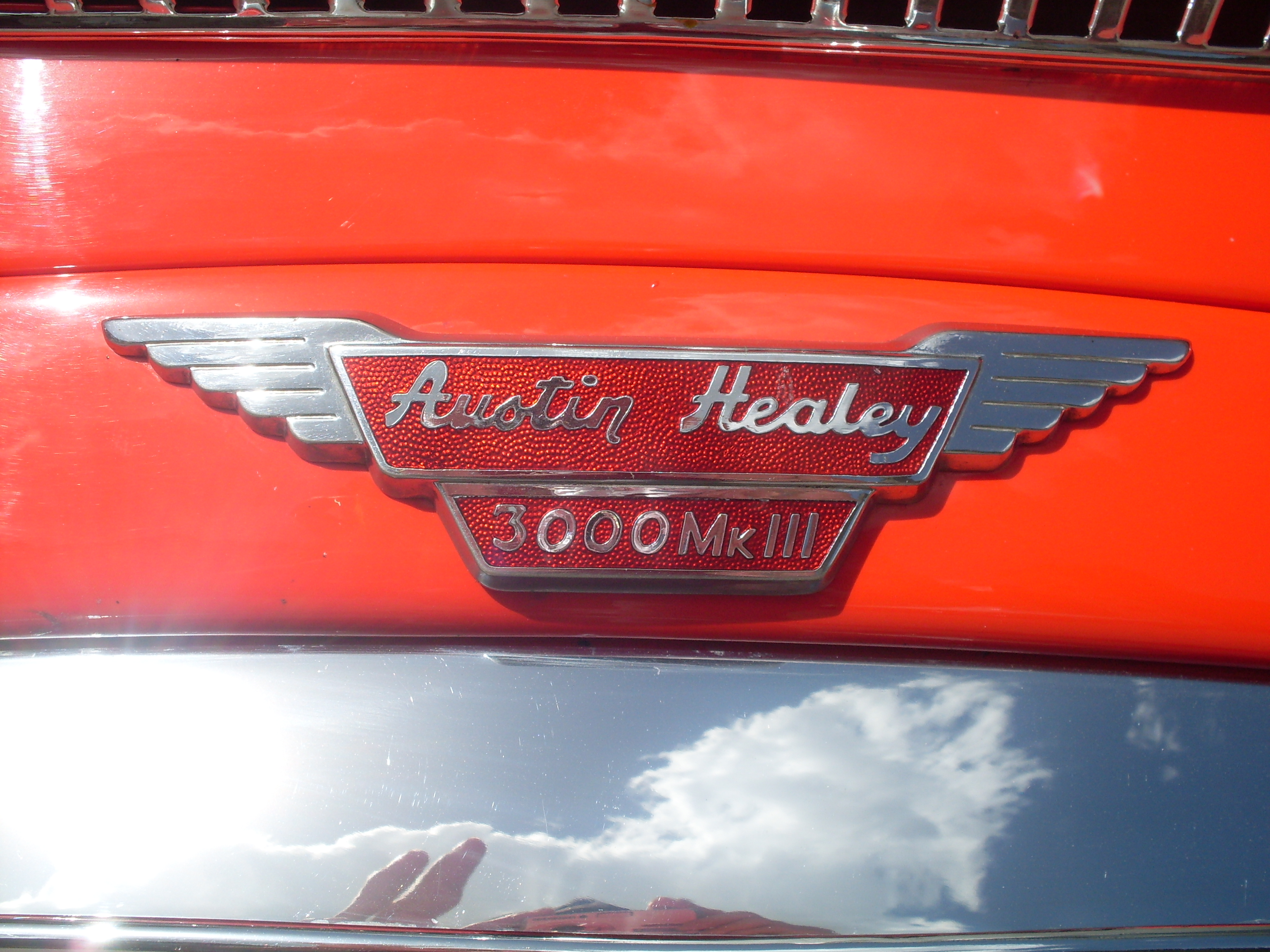 Austin-Healey 3000 Mk III 1964-1967 (1965 BJ8), emblemat przód 