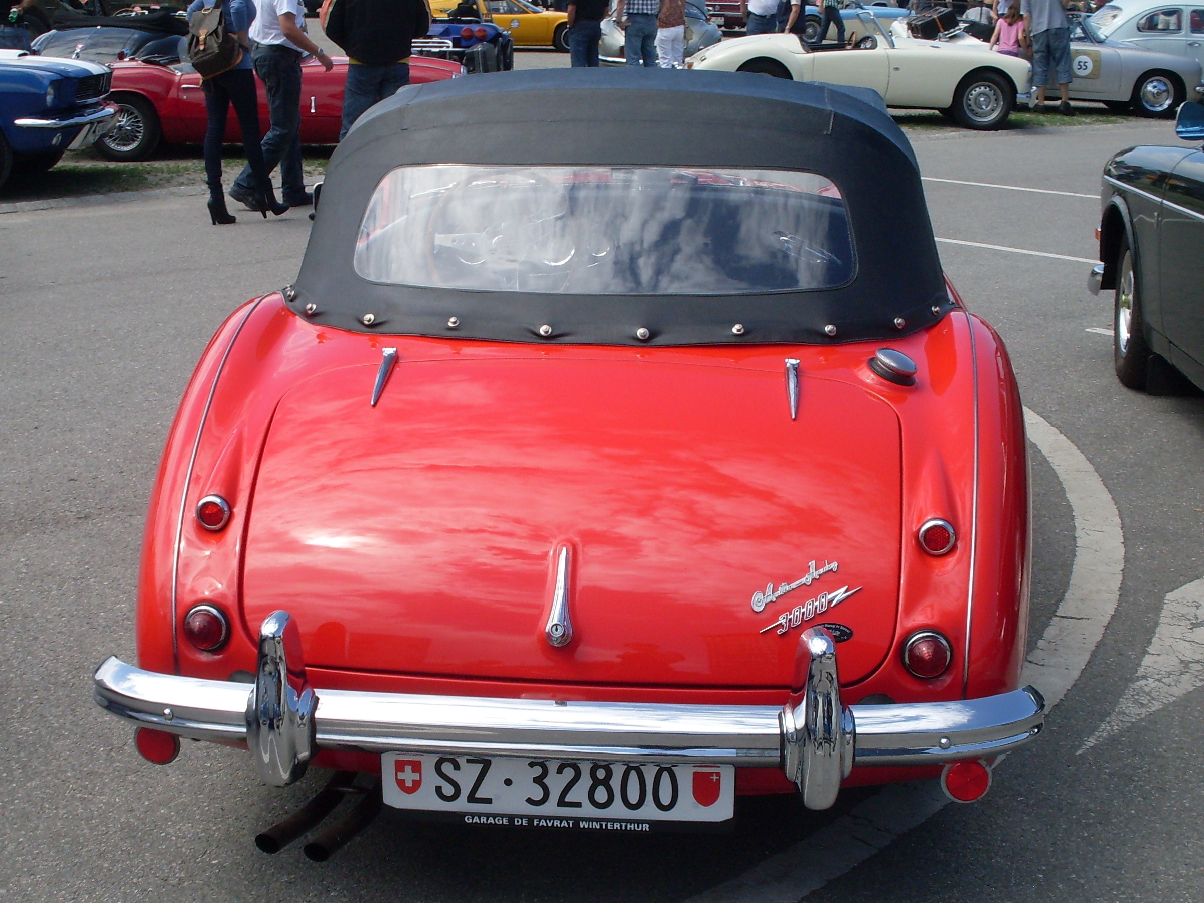 Austin-Healey 3000 Mk I 1959-1961, tył