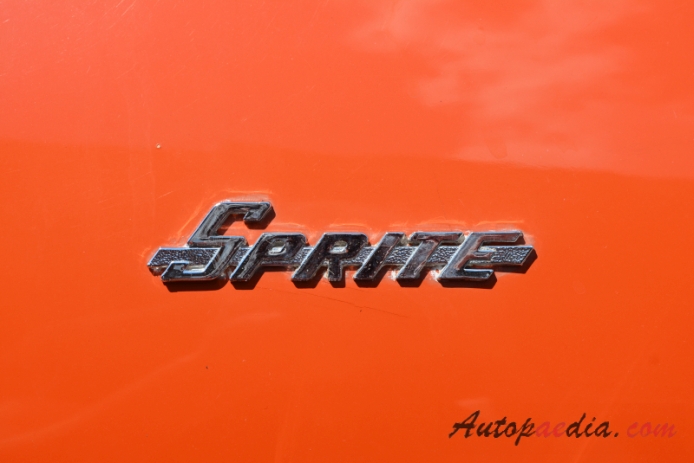 Austin-Healey Sprite MkIV 1966-1971 (1968), emblemat tył 