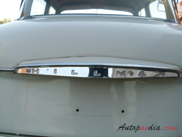 Hillman Minx 1932-1970 (1956-1967 Audax design), rear emblem  