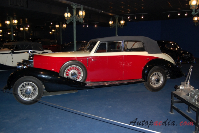 Hispano Suiza J12 1931-1938 (1933 cabriolet 4d), lewy bok