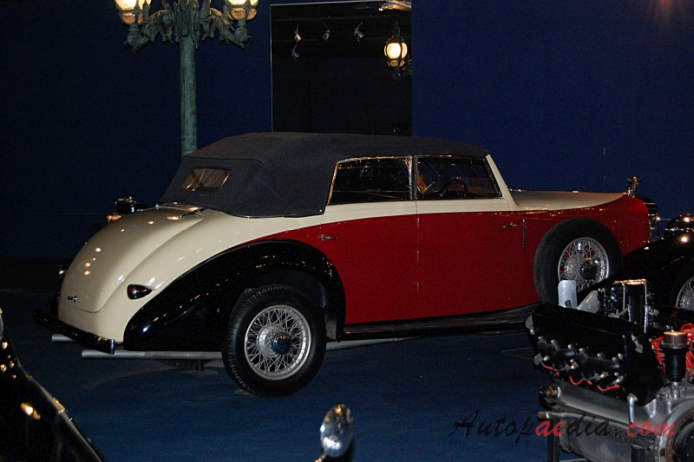 Hispano Suiza J12 1931-1938 (1933 cabriolet 4d), right side view