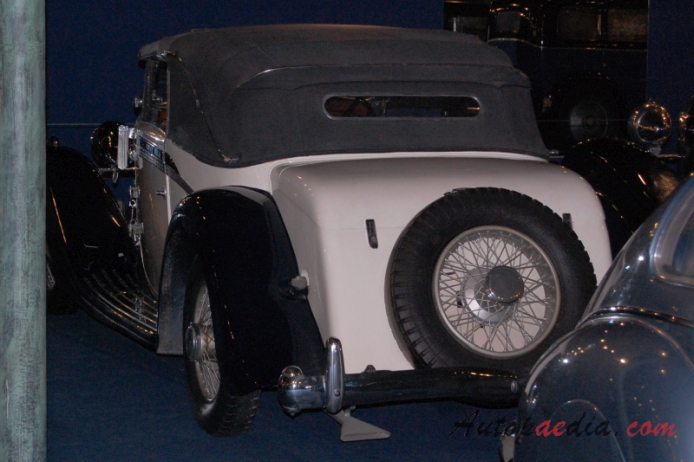 Hispano Suiza K6 1932-1937 (1932 cabriolet 2d),  left rear view