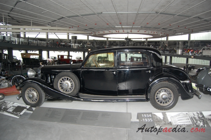 Hispano Suiza K6 1932-1937 (1937 Saloon 4d), left side view