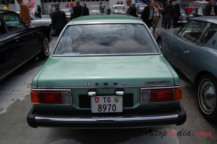 Honda Accord 1st generation (Series SJ-SM) 1976-1981 (1979 1600ccm LUXE sedan 4d), rear view