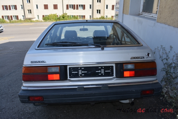 Honda Accord 2nd generation (Series SY/SZ/AC/AD) 1981-1985 (1981-1983 hatchback 3d), rear view