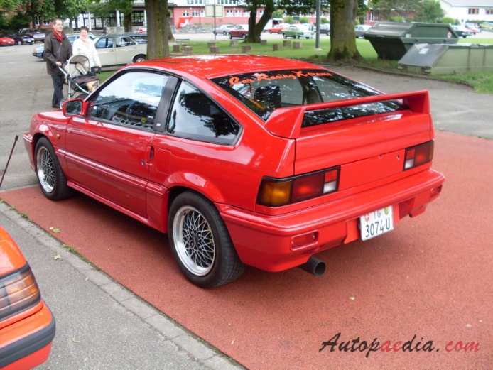Honda CR-X 1st generation 1983-1987 (1986 1.6 16V),  left rear view