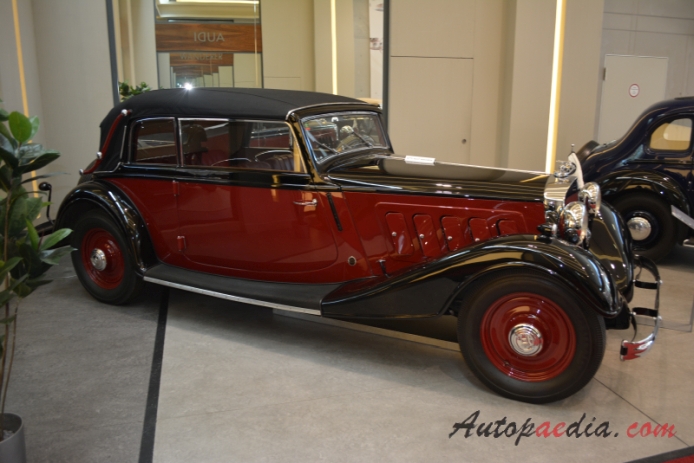 Horch 830 1933-1934 (1933 Horch 830 Gläser cabriolet 2d), prawy bok