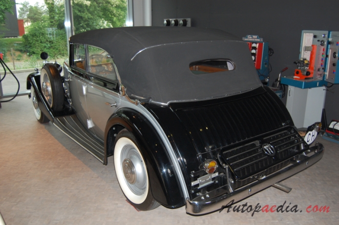 Horch 830 BL 1934-1940 (1936 cabriolet 4d),  left rear view