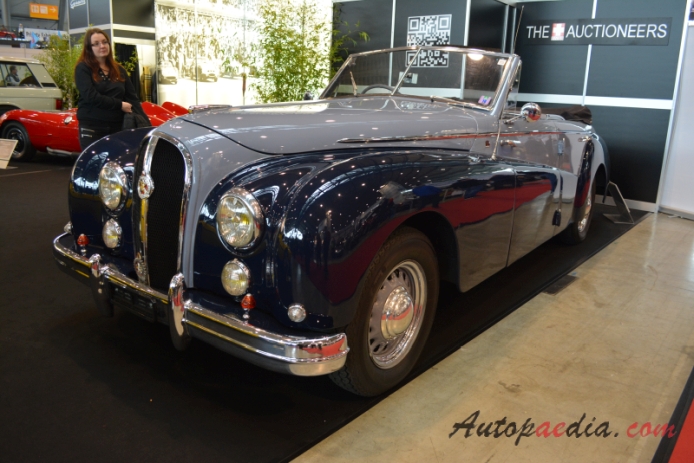 Hotchkiss Anjou 1950-1952 (1950 2050 Worblaufen cabriolet 4d), left front view