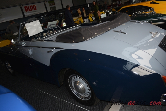 Hotchkiss Anjou 1950-1952 (1950 2050 Worblaufen cabriolet 4d),  left rear view