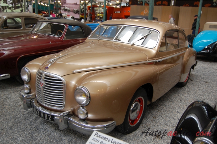 Hotchkiss Grégoire 1950-1953 (Chapron sedan 2d), left front view