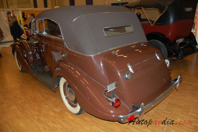 Hudson 1935 (Big Six convertible 2d),  left rear view