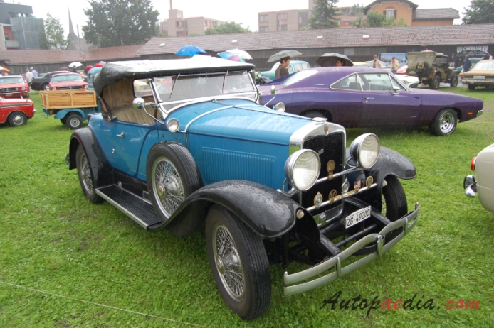 Hupmobile Roadster 1929, prawy przód