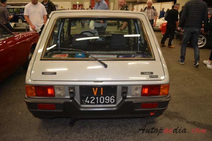 Innocenti Mini de Tomaso 1976-1982 (1979 hatchback 3d), rear view
