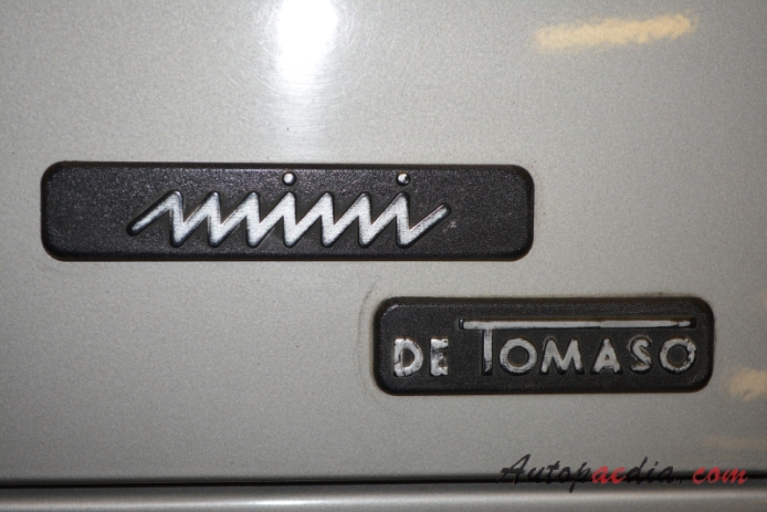 Innocenti Mini de Tomaso 1976-1982 (1979 hatchback 3d), emblemat tył 