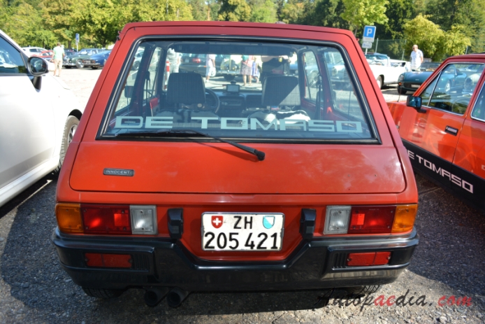 Innocenti Mini de Tomaso 1976-1982 (hatchback 3d), rear view