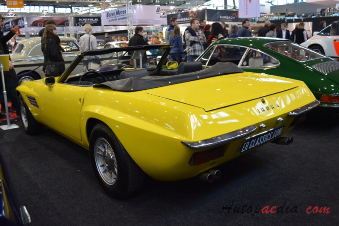 Intermeccanica Indra 1971-1975 (1972 cabriolet 2d),  left rear view