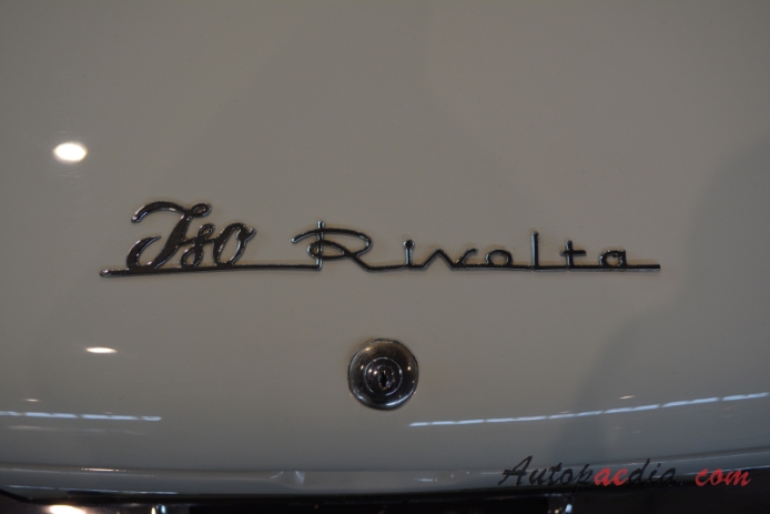 Iso Rivolta IR 300 1962-1970 (1963 Coupé 2d), rear emblem  