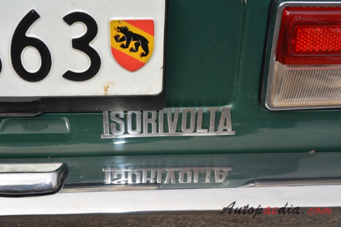Iso Rivolta Lele 1969-1974 (Coupé 2d), emblemat tył 