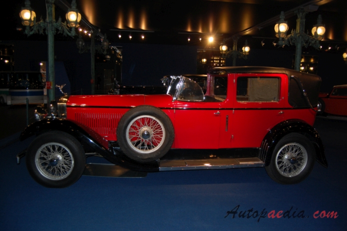 Isotta Fraschini Tipo 8A 1924-1931 (1925 Coupé Chauffeur 4d), left side view