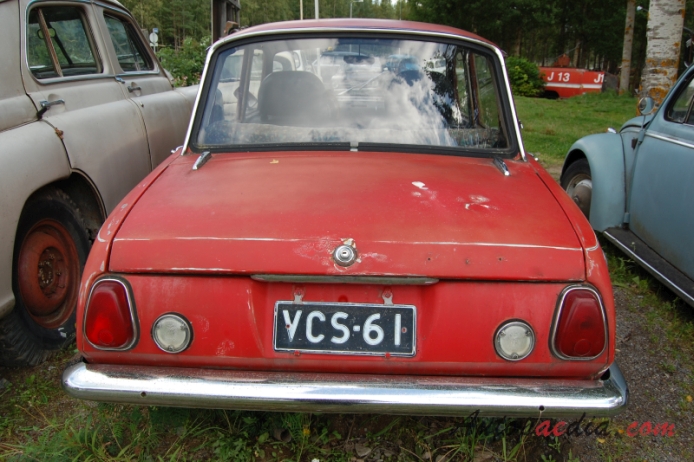 Isuzu Bellett 1963-1973 (1969 1500 sedan 4d), rear view