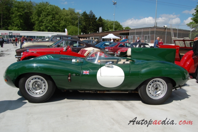 Jaguar D Type 1954-1957 (1956 LeMans), left side view