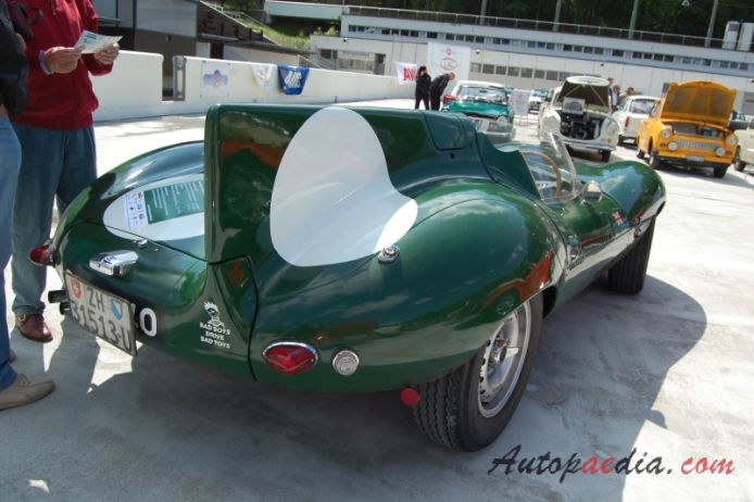 Jaguar D Type 1954-1957 (1956 LeMans), right rear view