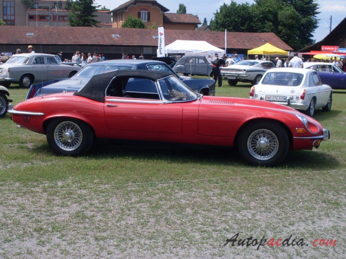 Jaguar E-Type Series 3 1971-1974 (1974 roadster), right side view