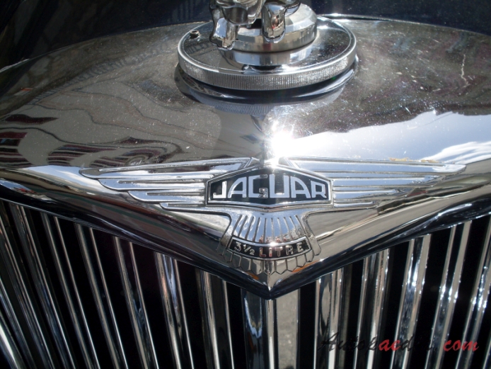 Jaguar Mark IV (SS Jaguar) 3.5 Litre 1937-1948 (1948 drophead Coupé), emblemat przód 