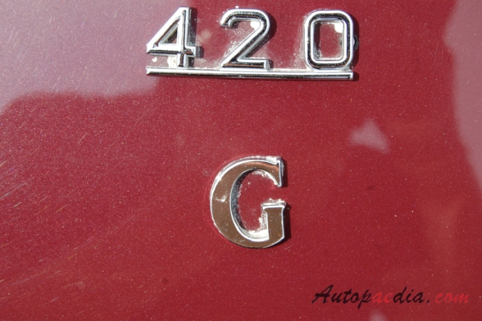 Jaguar Mark X (420G) 1961-1970 (1968 420G), rear emblem  
