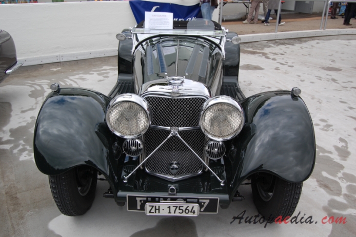 SS Jaguar 100 1936-1940 (1937 roadster 2d), front view