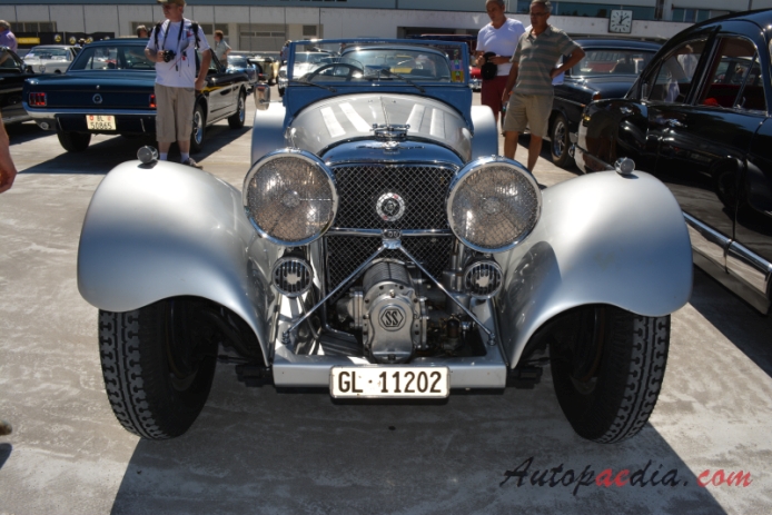 SS Jaguar 100 1936-1940 (1938-1940 roadster 2d), front view