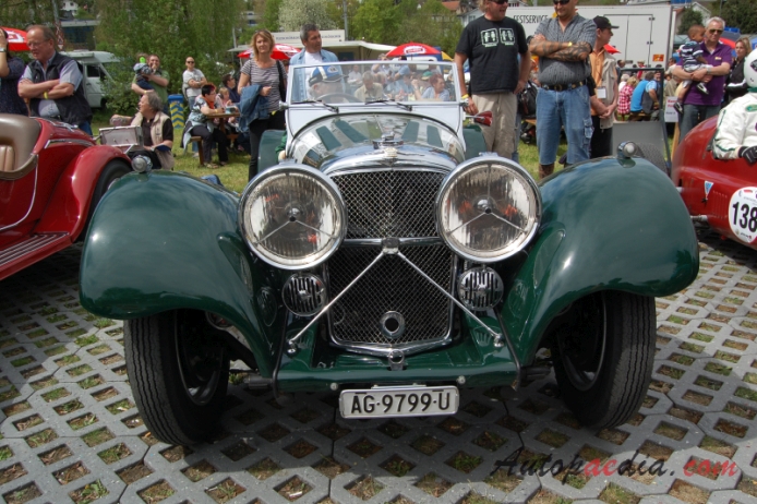SS Jaguar 100 1936-1940 (1938 2.5L roadster 2d), przód