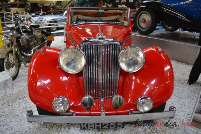 SS Jaguar 100 1936-1940 (1938 2.5L roadster 2d), przód