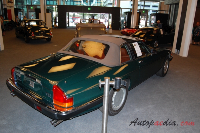Jaguar XJS 1975-1996 (1987 5.3L SC), right rear view