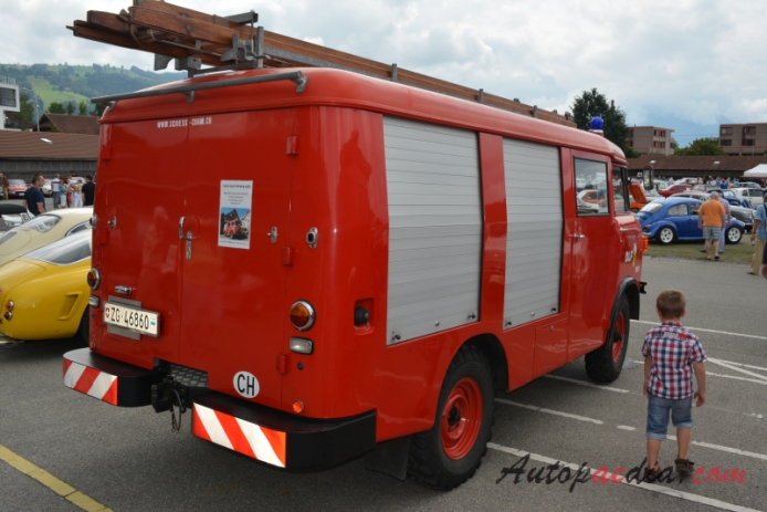 Jeep Forward Control 1956-1965 (1963 fire engine), right rear view