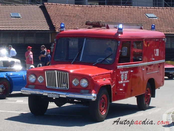 Jeep Gladiator 1st generation 1962-1971 (1966 fire engine), left front view