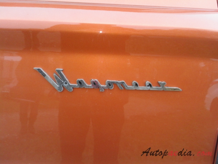 Jeep Wagoneer 1963-1991 (1965-1970 SUV 5d), rear emblem  