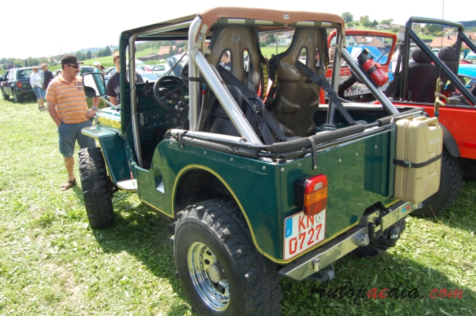Jeep Willys CJ-3A 1949-1953,  left rear view