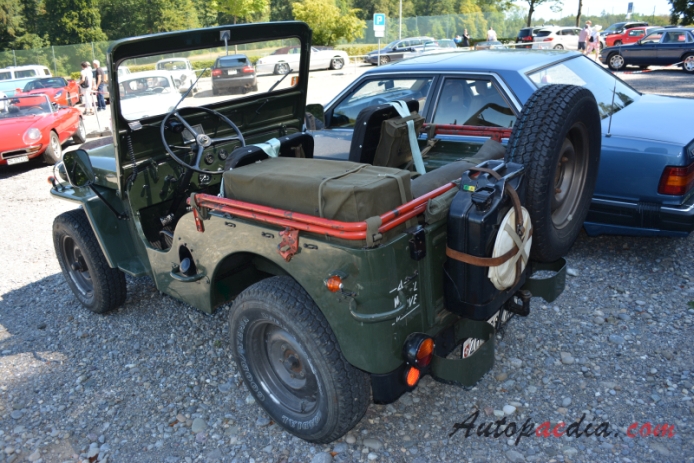 Jeep Willys CJ-3A 1949-1953 (1949),  left rear view