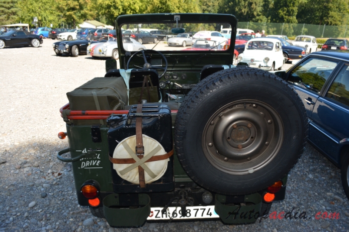 Jeep Willys CJ-3A 1949-1953 (1949), tył