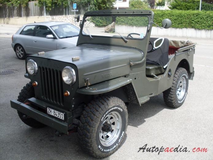 Jeep Willys CJ-3B 1953-1968 (1953), left front view