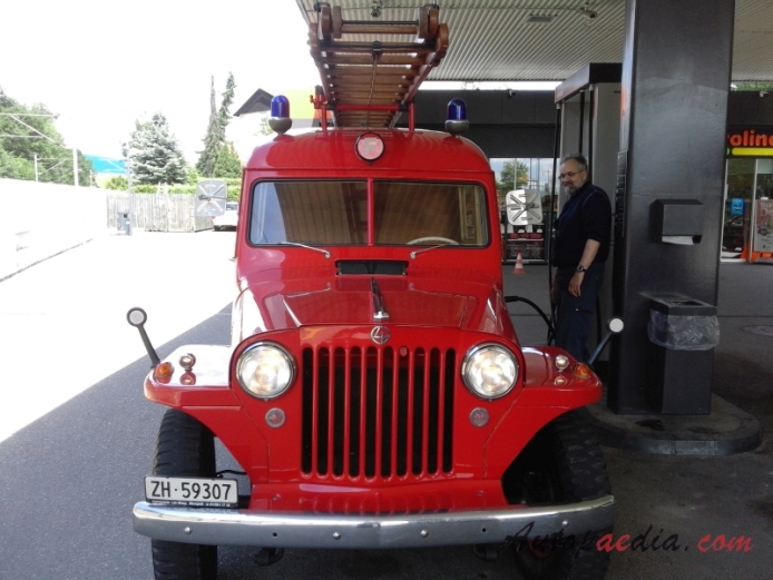 Jeep Willys Station Wagon 1946-1965 (1946-1950 fire engine), front view