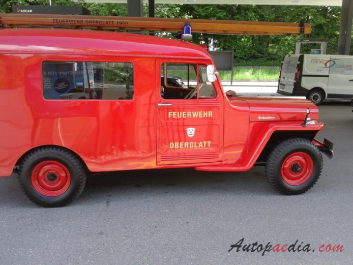 Jeep Willys Station Wagon 1946-1965 (1946-1950 fire engine), right side view