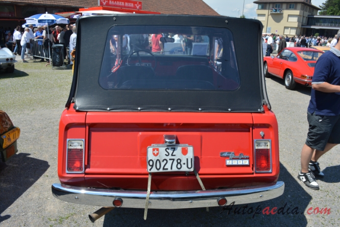 Jeepster Commando C101 1966-1971 (1969 convertible pickup 2d), rear view