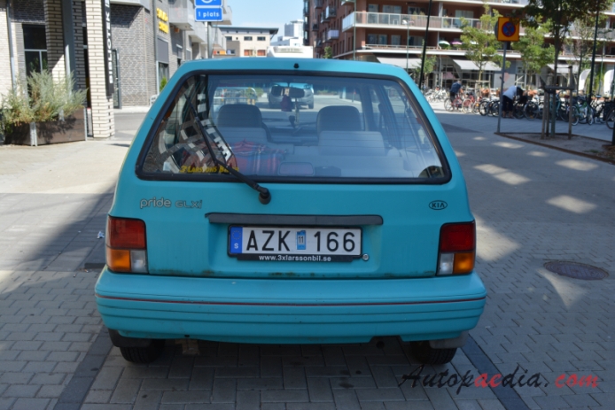 Kia Pride 1987-2000 (1993-2000 GLXi hatchback 5d), rear view