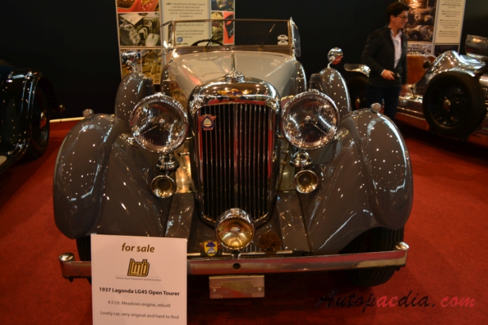 Lagonda LG45 1936-1937 (1937 open tourer), przód