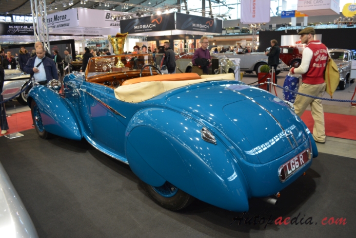Lagonda LG6 1938-1940 (1938 Rapide roadster 2d), lewy tył