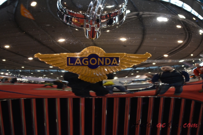 Lagonda LG6 1938-1940 (1938 Rapide roadster 2d), front emblem  